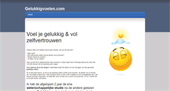 Desktop Screenshot of gelukkigvoelen.com